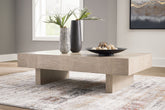 Bay Furniture Gallery - Ashley Furniture - Jorlaina Coffee Table - Square Cocktail Table / Light Grayish Brown - T622-8